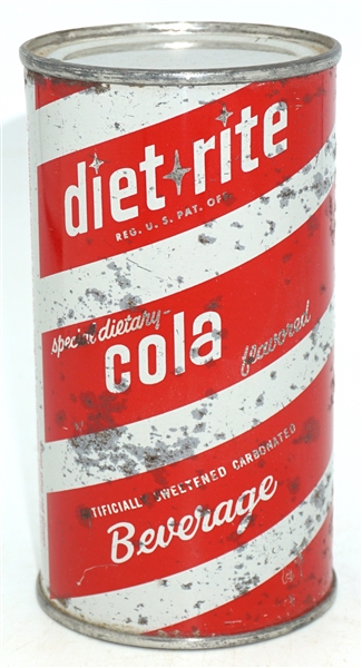  Diet Rite Cola flat top - pre-zipcode - from Granite City, Illinois