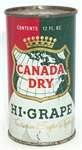  Canada Dry Hi-Grape flat top - pre-zipcode