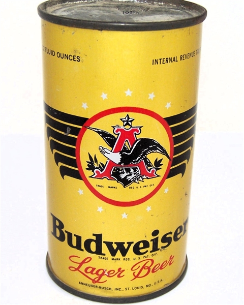  Budweiser Lager IRTP Flat Top, Non-Opening Instruction, 44-02