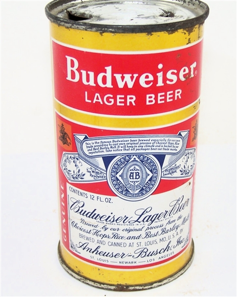  Budweiser Lager (3 City) Flat Top, 44-11