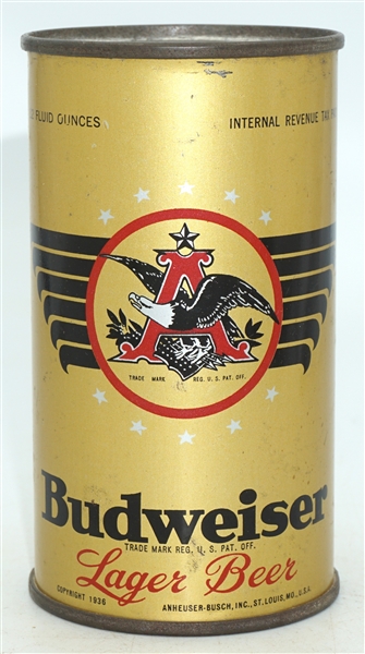 Budweiser Lager Beer flat top - OI - 44-2