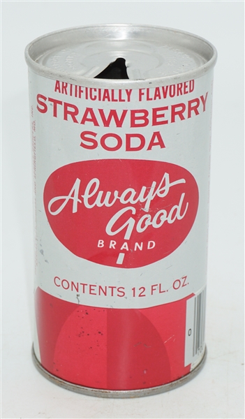  Always Good Strawberry Soda Pull Tap Pre-Zip Code Barcode