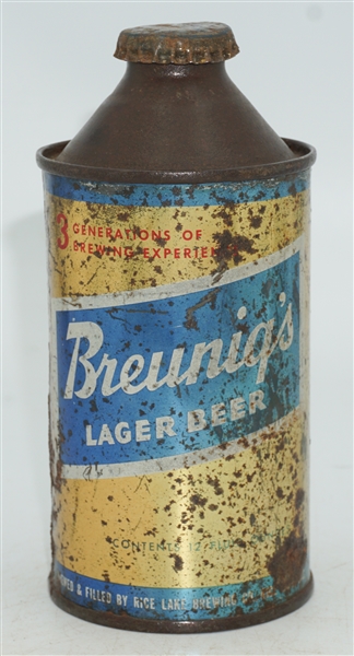  Breunigs Lager Beer Cone Top