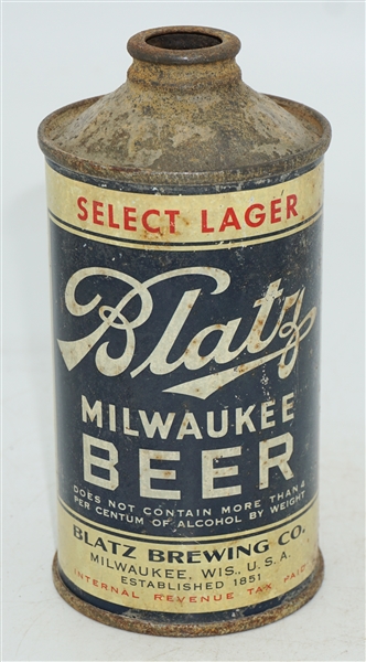  Blatz Milwaukee Beer L.P. Cone Top