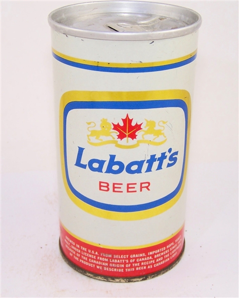  Labatts Beer B.O Zip Top, California
