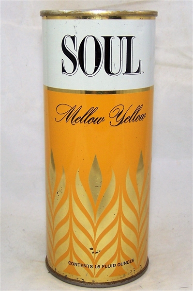 Soul Mellow Yellow 16 ounce Fan Tab beer Can