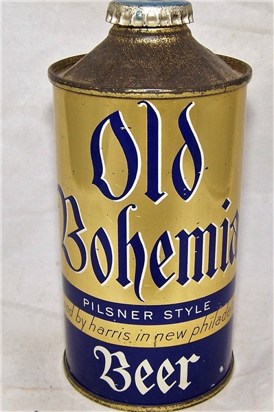 Old Bohemia Pilsner Style Low Pro Cone Top Beer Can