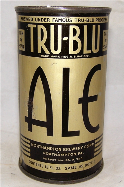 Tru-Blu Ale O.I Flat Top Beer Can (Rare Can)