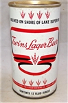 Twins Lager Tab Top Beer Can