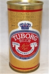 Tough 10 ounce Tuborg Tab Top Beer Can
