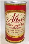 Altes Golden Lager Single Face Zip Top Beer Can