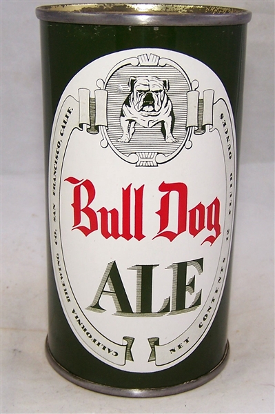 Bull Dog Ale Flat Top Beer Can....Clean!