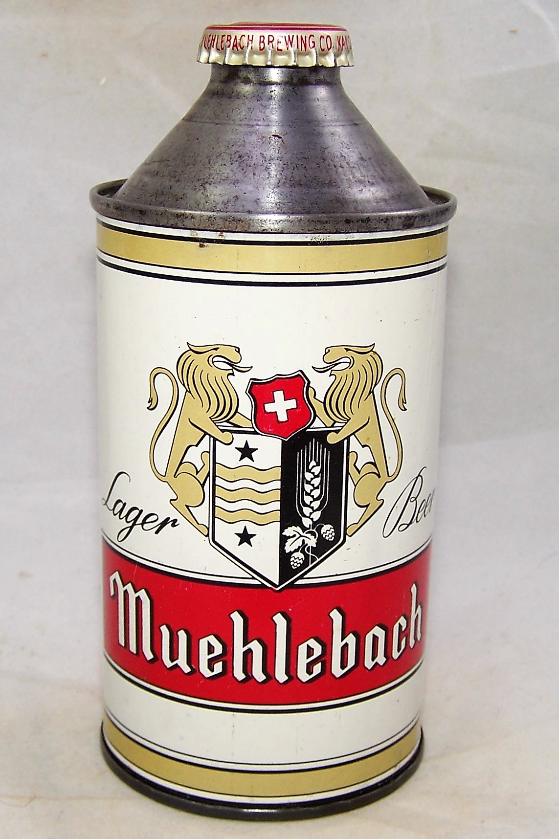 Muehlebach Beer Can-shaped glass Kansas City – Bygone Brand