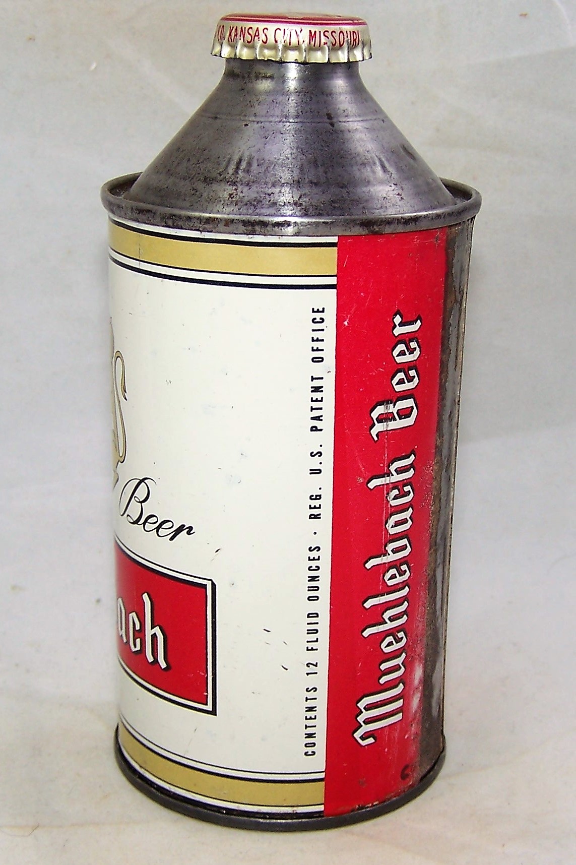 Muehlebach Beer Can-shaped glass Kansas City – Bygone Brand