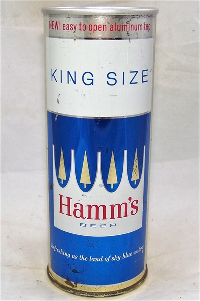 Hamms King Size 15 ounce Flat Top Beer Can, Los Angeles, CA Sleeper can.