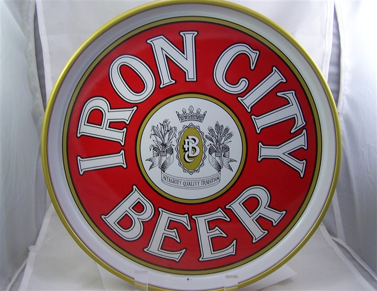 Iron City 12 inch Beer Tray, Like New