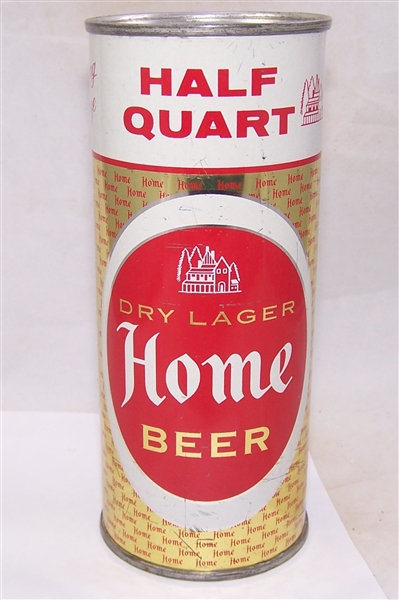 Home Dry Lager 16 Ounce Flat Top Beer Can