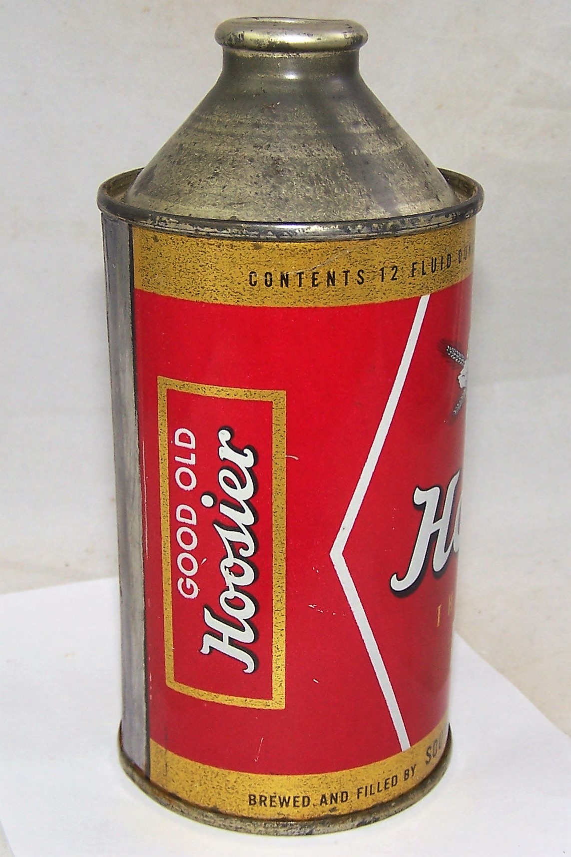 Lot Detail - Hoosier IRTP Cone Top Beer Can, Tough to Find this nice.