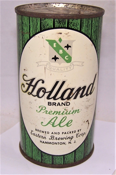 Holland Brand Premium Ale Flat Top Beer Can