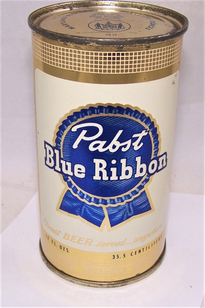 Pabst Blue Ribbon (New Jersey) Flat Top Beer Can