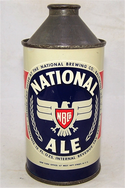 National Ale Cone Top Beer Can