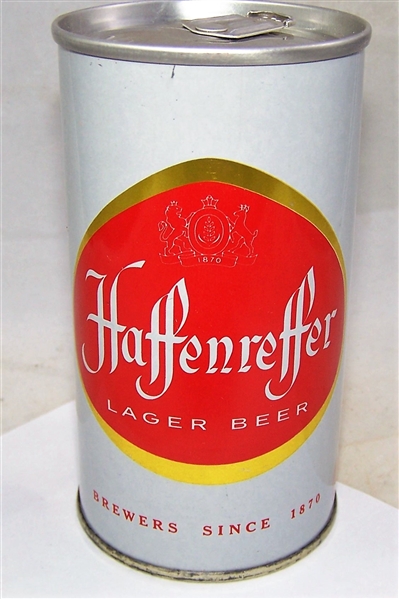 Very Tough Haffenreffer Zip Top Bottom Opened Beer Can