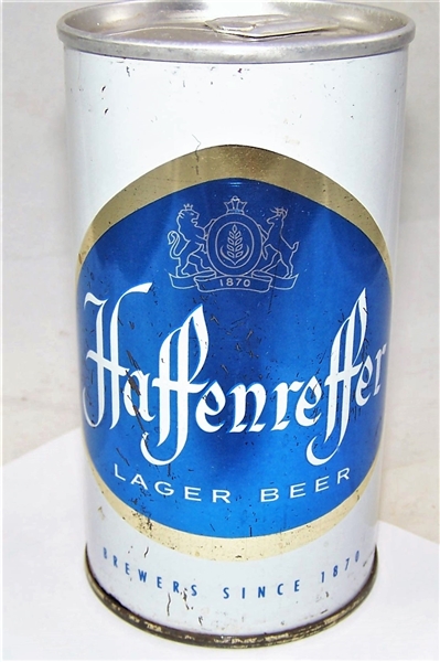Bottom Opened Haffenreffer Zip Top Beer Can