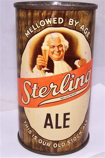 Sterling Ale O.I Flat Top Beer Can, Very Rare Variation R-9