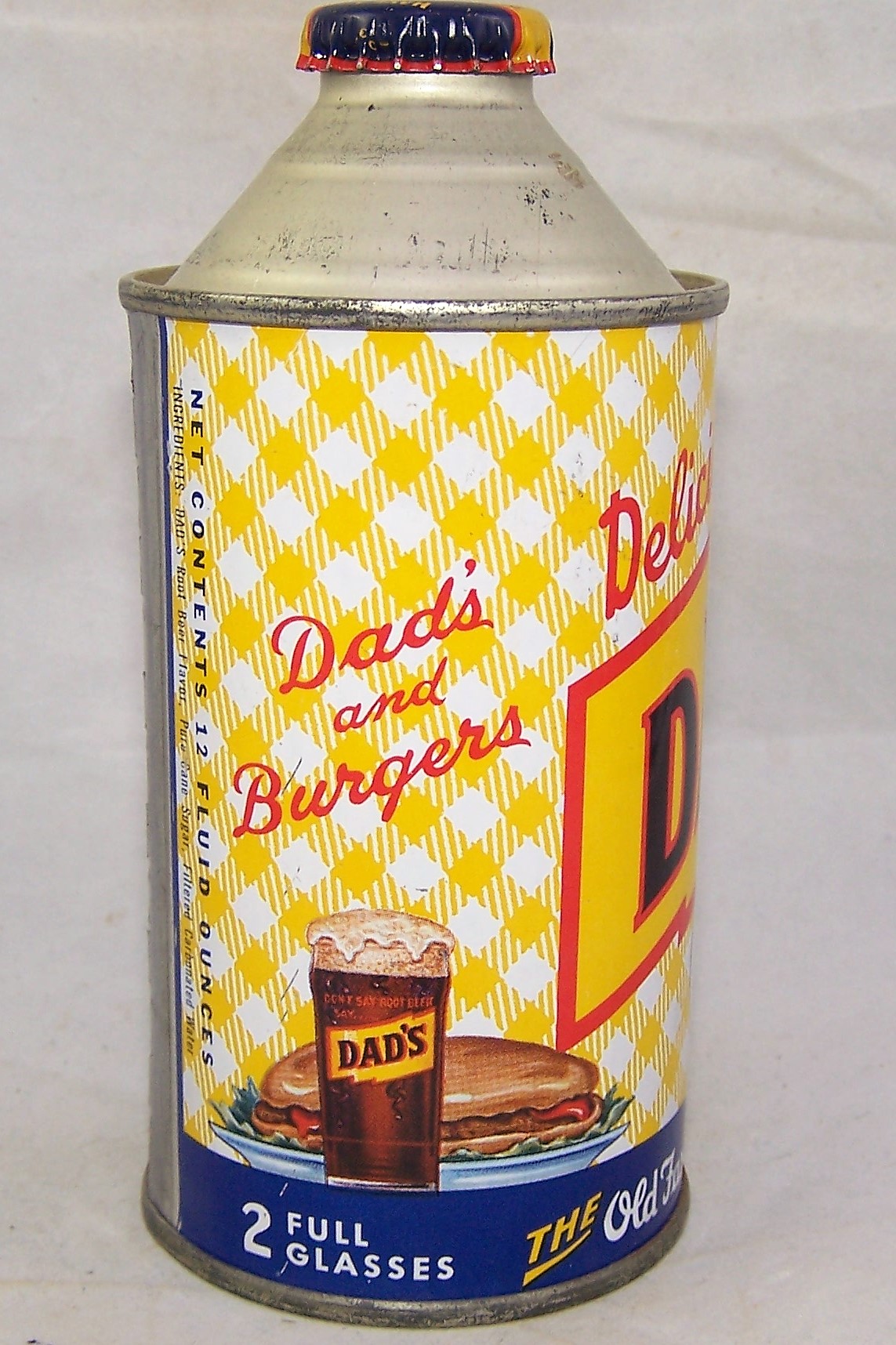 Lot Detail - Dad's Root Beer Cone Top Soda Can