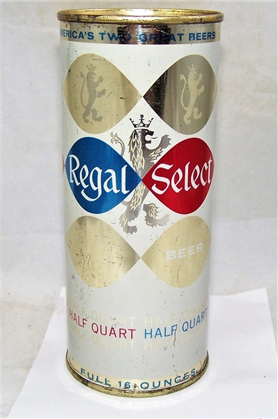 Regal Select (Maier) Half Quart Flat Top Beer Can 