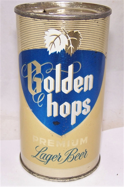 Golden Hops Flat Top Beer Can.