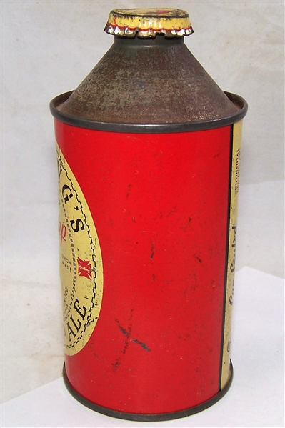 Lot Detail - Carling's Red Cap Ale Cone Top Beer Can, Original crown.