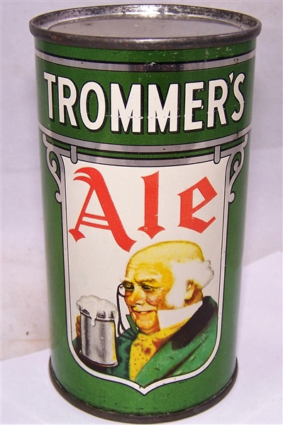 Trommers Ale Opening Instruction Flat Top Beer Can (Actual USBC Can)