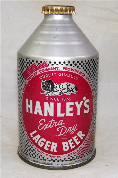 Hanleys Extra Dry Lager Crowntainer Beer Can