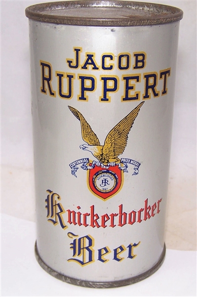 Jacob Ruppert Knickerbocker IRTP Flat Top Beer Can