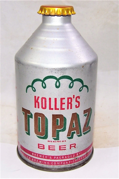 Kollers Topaz Crowntainer Beer Can....IRTP