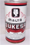 Malta Dukesa Tab Top Beer Can (Puerto Rico on face)