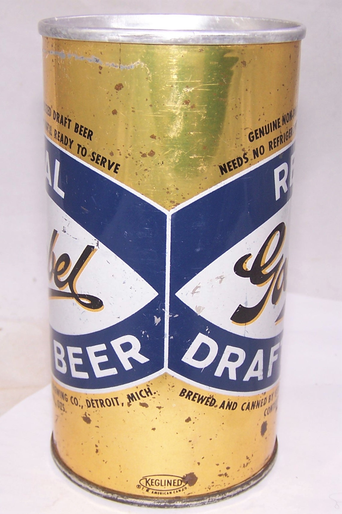 Lot Detail - Goebel Real Draft Tab Top Beer Can.