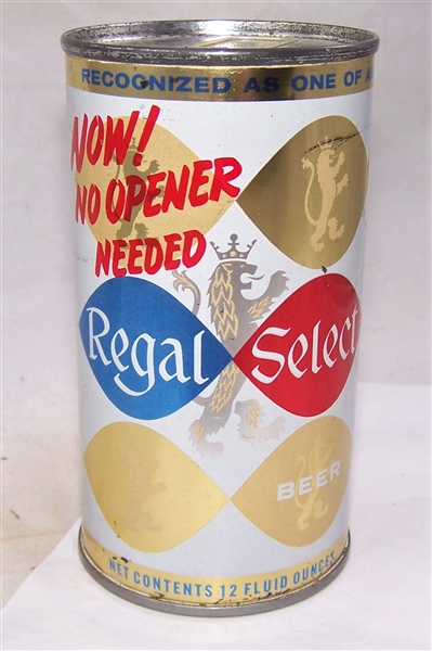 Regal Select "Now No Opener Needed" Juice Top Beer Can