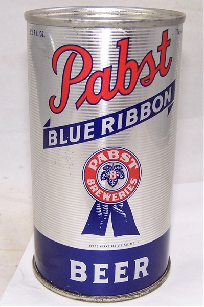 Stunning Pabst Blue Ribbon Flat Top Beer Can