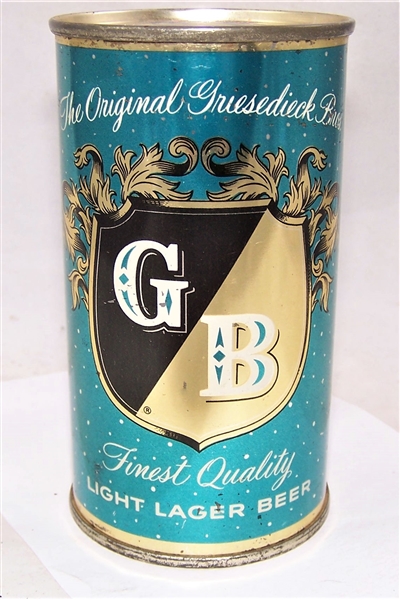 GB Color Set Can (Teal) Flat Top Beer Can