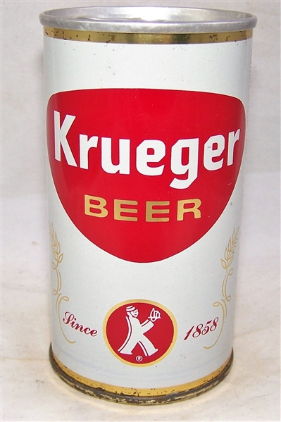 Krueger Early Ring Pull Bottom Opened Beer Can