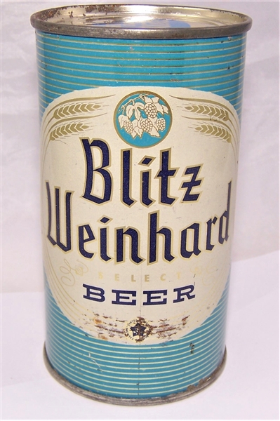 Blitz Weinhard Select Flat Top Beer Can.