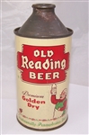 Old Reading Premium Golden Dry Cone Top Beer Can