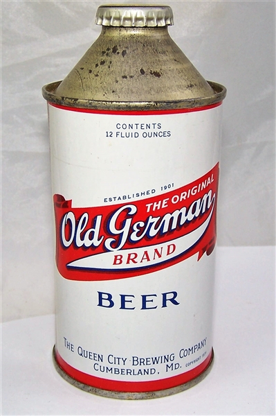 Minty Old German Brand Cone Top Beer Can