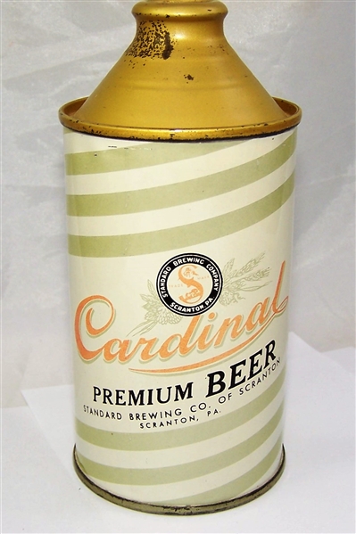 Cardinal Premium Cone Top Beer Can