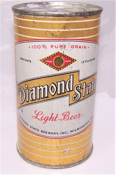 Diamond State Light Flat Top Beer Can...Tough Can