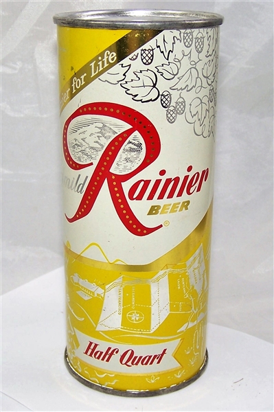 Rainier Jubilee Half Quart (Golden Gate Bridge) Flat Top Beer Can