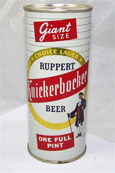 Ruppert Knickerbocker (Giant Size) Half Quart Flat Top Beer Can