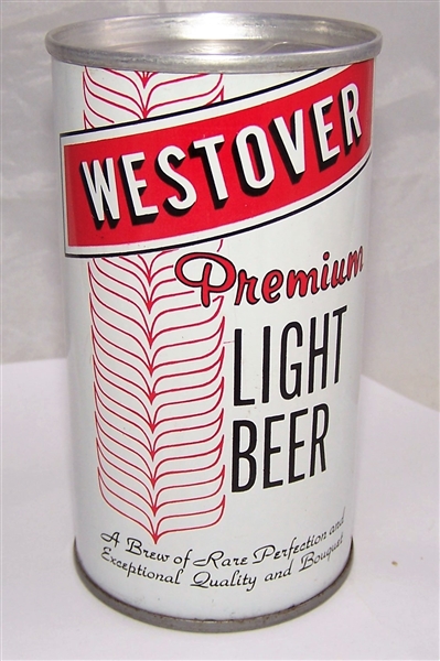 Beautiful Westover Zip Top Beer Can, Zip Intact.